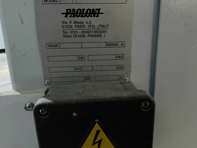 Paoloni - p 150 - formaatcirkelzaagmachine - afbeelding 3 van  14