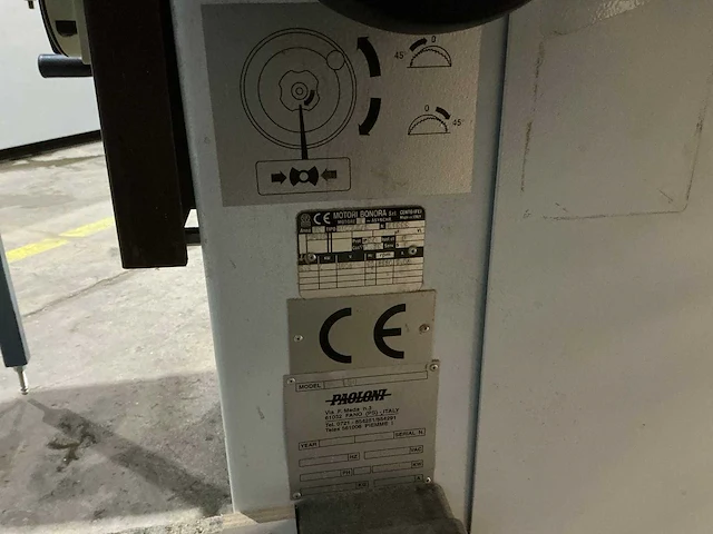 Paoloni - p 150 - formaatcirkelzaagmachine - afbeelding 4 van  14
