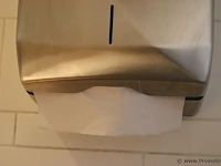 Papieren handdoekdispenser rvs - afbeelding 2 van  2