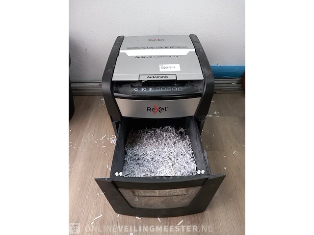Papiervernietiger rexel, optimum autofeed+ 50x - afbeelding 5 van  7