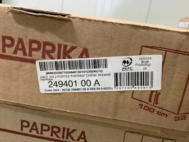 Paprika 100cm bovenkast (15x) - afbeelding 5 van  5