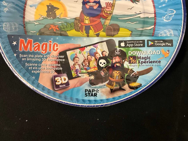 Papstar pirate wegwerpbord (9000x) - afbeelding 4 van  6