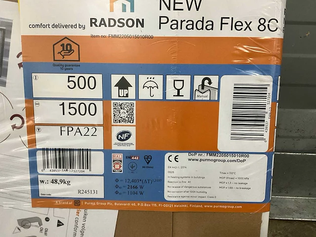 Parada flex 8c 22 paneelradiator 2166w (2x) - afbeelding 2 van  4