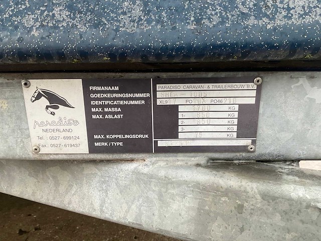 Paradiso paardentrailer - afbeelding 17 van  24