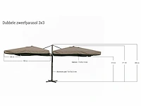 Parasol - paralux - astero - 0 - afbeelding 2 van  3