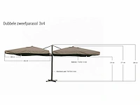 Parasol - paralux - visario - 360 graden - afbeelding 2 van  3