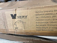 Parasol 300cm sorara outdoor living, beige - afbeelding 6 van  6