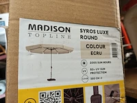 Parasol, madison, topline syros luxe, ecru - afbeelding 3 van  6