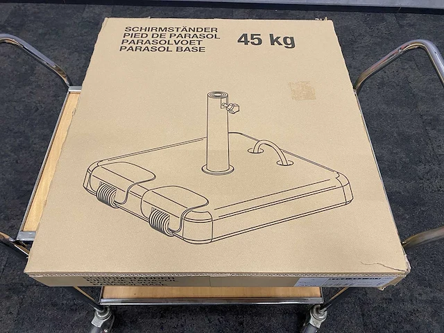 Parasolvoet beton - ongebruikt - 45kg - afbeelding 1 van  7