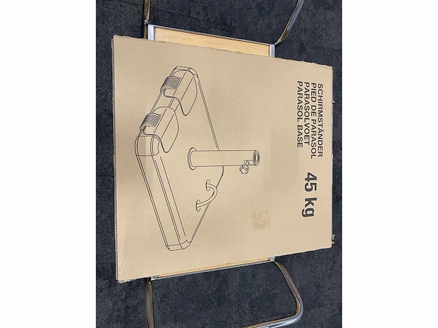 Parasolvoet beton - ongebruikt - 45kg - afbeelding 2 van  7