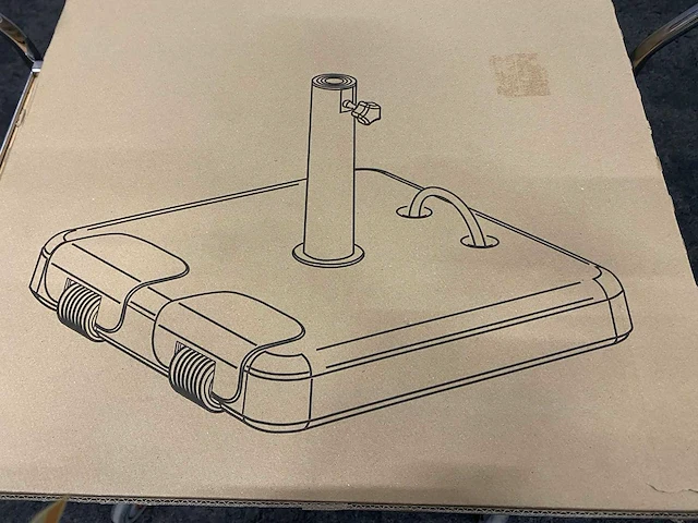 Parasolvoet beton - ongebruikt - 45kg - afbeelding 5 van  7