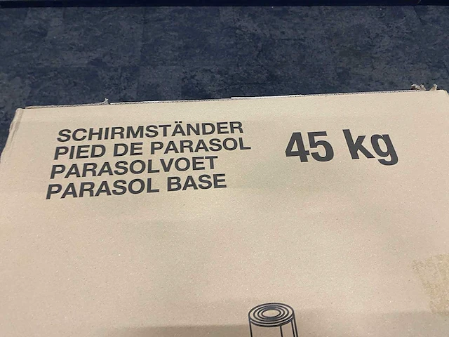 Parasolvoet beton - ongebruikt - 45kg - afbeelding 6 van  7