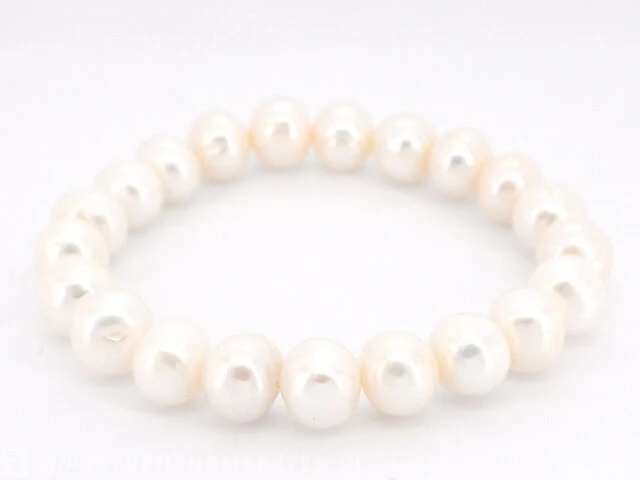 Parel armband met echte parels - juwelierskwaliteit - afbeelding 2 van  4