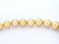 Parel choker met gouden zuid-zee parels - afbeelding 5 van  6