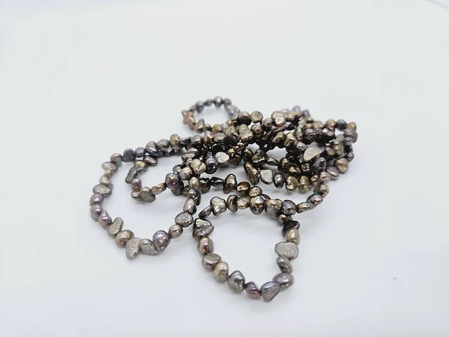 Parel collier met natuurlijke parels - afbeelding 4 van  4