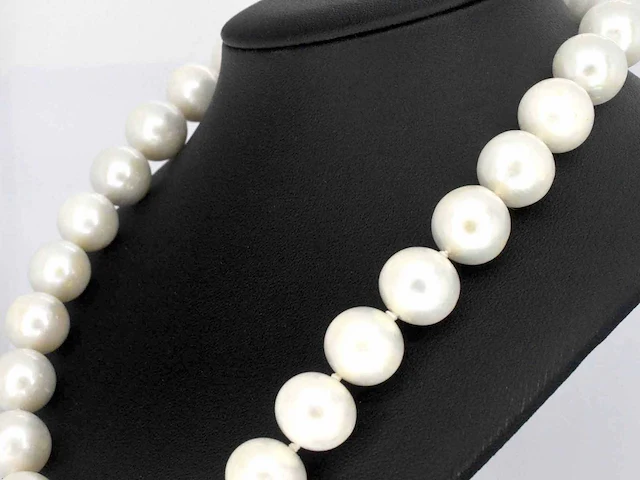 Parelsnoer 18k goud briljant - afbeelding 5 van  10