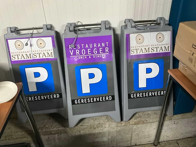 Parkeerplaats borden (5x) - afbeelding 5 van  5
