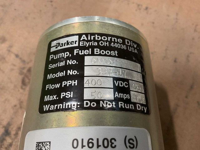 Parker airborne devision 3b7-17 fuel pump - afbeelding 5 van  6