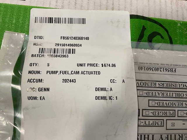 Parker airborne devision 3b7-17 fuel pump - afbeelding 6 van  6