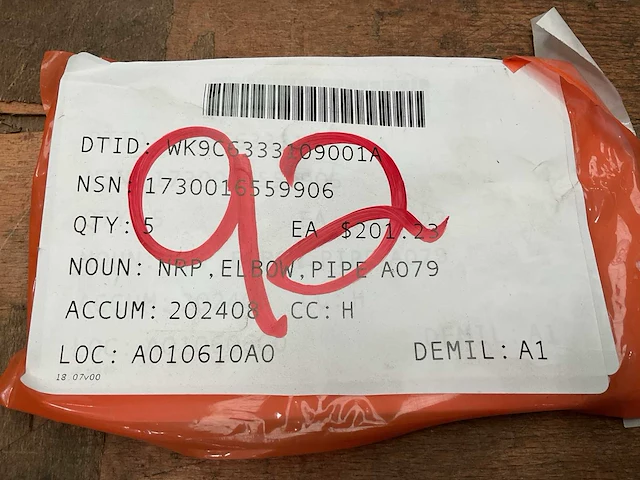 Parker spl8800 nrp elbow pipe (5x) - afbeelding 5 van  5