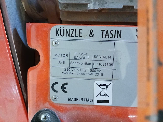 Parketschuurmachine - 230v künzle & tasin, scorpion, bouwjaar 2016 - afbeelding 9 van  9