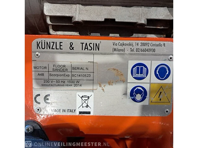 Parketschuurmachine künzle & tasin, scorpion, bouwjaar 2014 - afbeelding 16 van  17