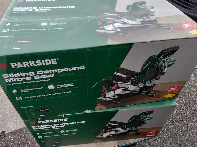 Parkside - - verstek- en trekzaag met laser - afbeelding 2 van  4