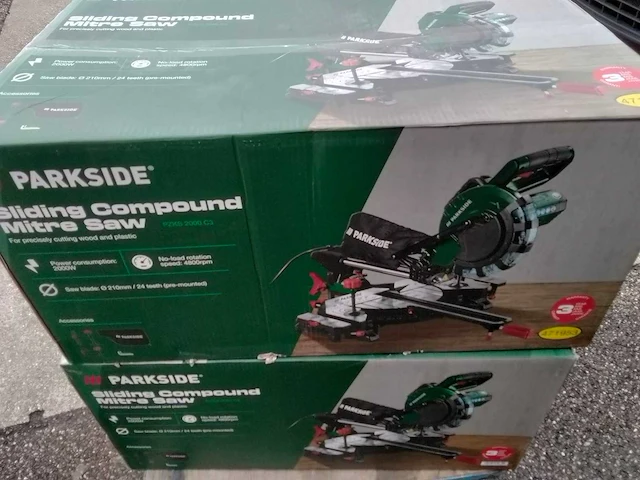 Parkside - - verstek- en trekzaag met laser - afbeelding 2 van  4