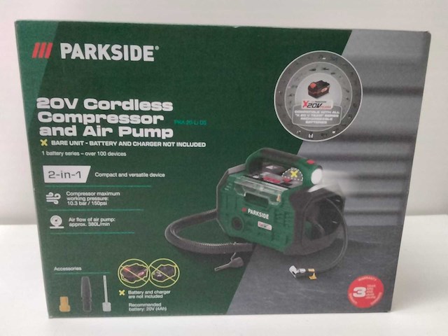 Parkside - multifunctionele compressor/luchtpomp - afbeelding 1 van  3