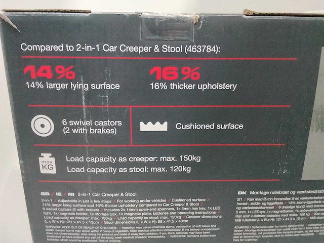 Parkside - werkplaats ligstoel, tevens stoel - afbeelding 4 van  5