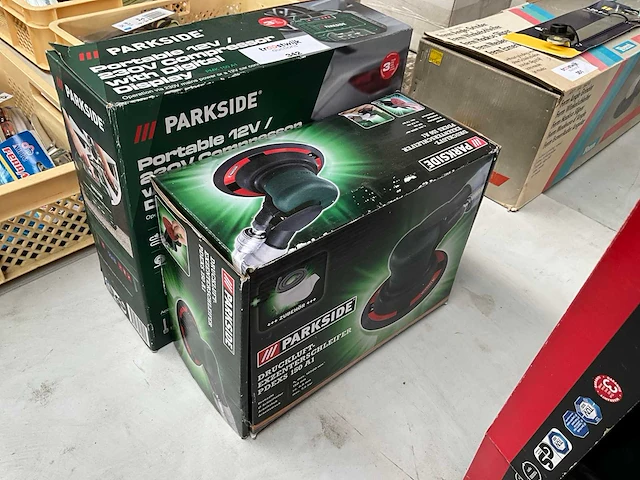 Parkside compressor met schuurmachine - afbeelding 1 van  3