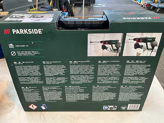 Parkside pbh 1050 d4 boorhamer - afbeelding 2 van  2