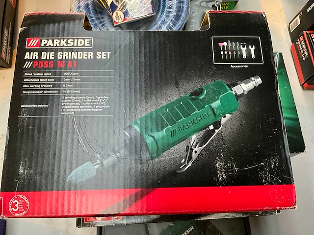 Parkside pdss 16 a1 pneumatische hand slijpmachine - afbeelding 2 van  4