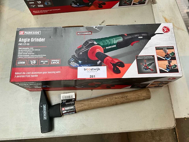 Parkside pws 125 g6 haakse slijpmachine - afbeelding 1 van  3