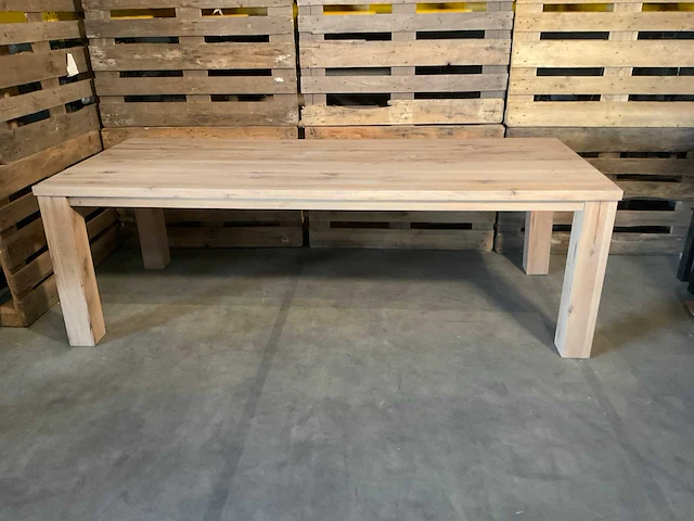 Parma eetkamertafel eikenhout - afbeelding 2 van  5
