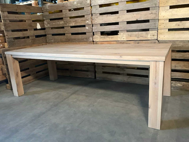 Parma eetkamertafel eikenhout - afbeelding 3 van  5