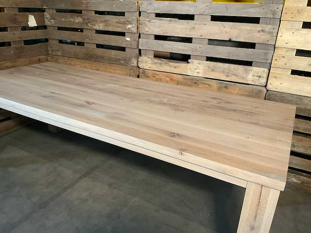 Parma eetkamertafel eikenhout - afbeelding 4 van  5
