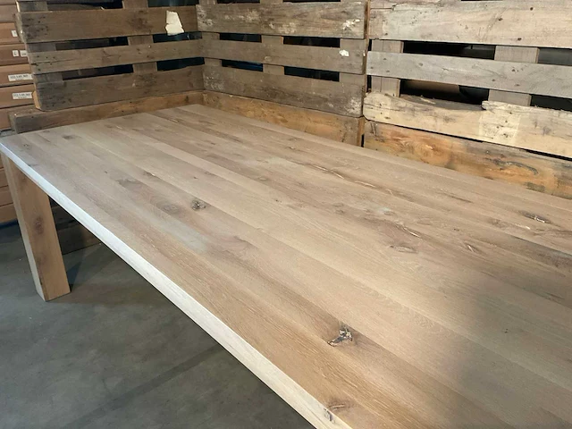 Parma eetkamertafel eikenhout - afbeelding 5 van  5