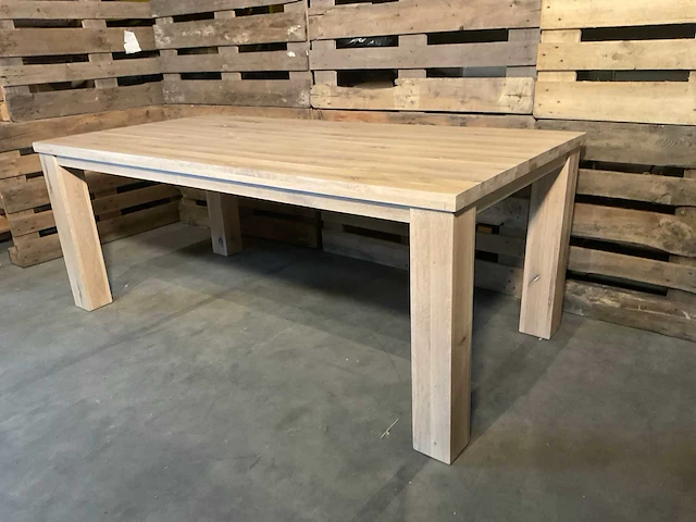 Parma eetkamertafel eikenhout - afbeelding 3 van  6