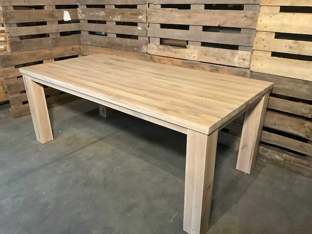 Parma eetkamertafel eikenhout - afbeelding 4 van  6
