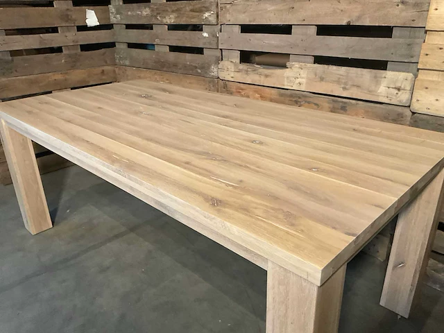Parma eetkamertafel eikenhout - afbeelding 5 van  6