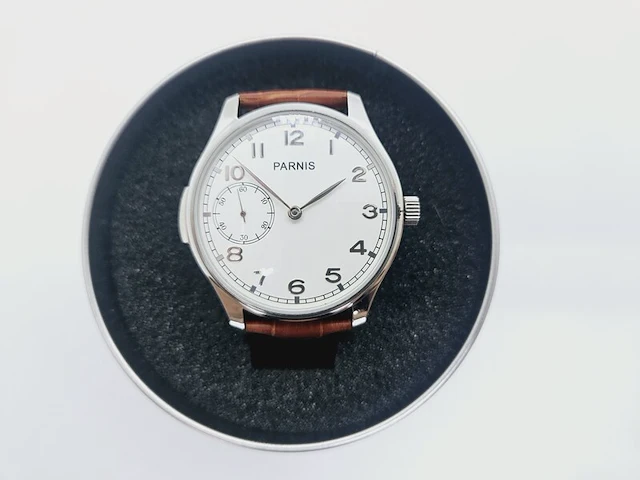 Parnis chronograaf militaire herenhorloge - nieuw uit oude voorraad - afbeelding 2 van  7