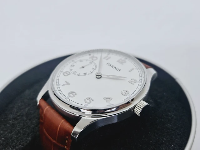 Parnis chronograaf militaire herenhorloge - nieuw uit oude voorraad - afbeelding 4 van  7