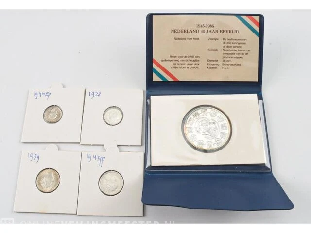 Particuliere inbreng nederlandse munten (o.a.. zilver) - afbeelding 1 van  11