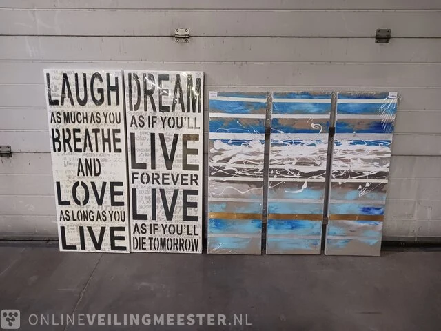 Partij afbeeldingen op canvas - afbeelding 1 van  5