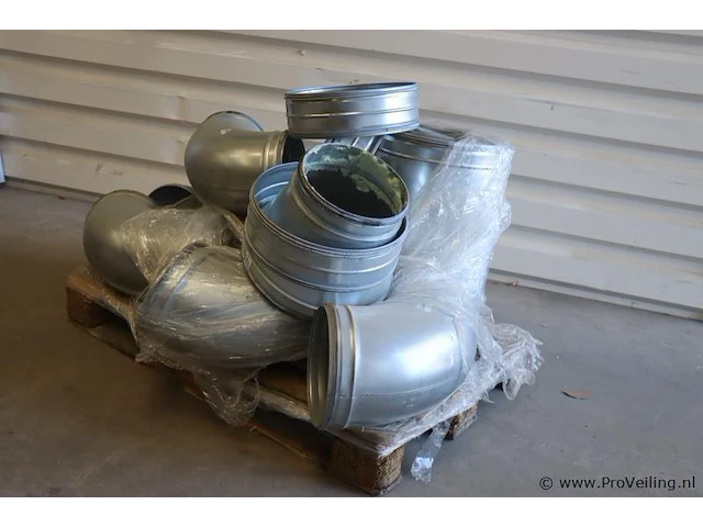 Partij air spiralo bochten ø250mm - 90° - type gb9.025k - afbeelding 1 van  5