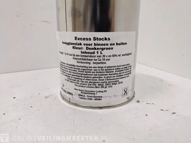 Partij akzo/sikkens hoogglanslak donkergroen akzo/sikkens, donkergroen - afbeelding 2 van  4