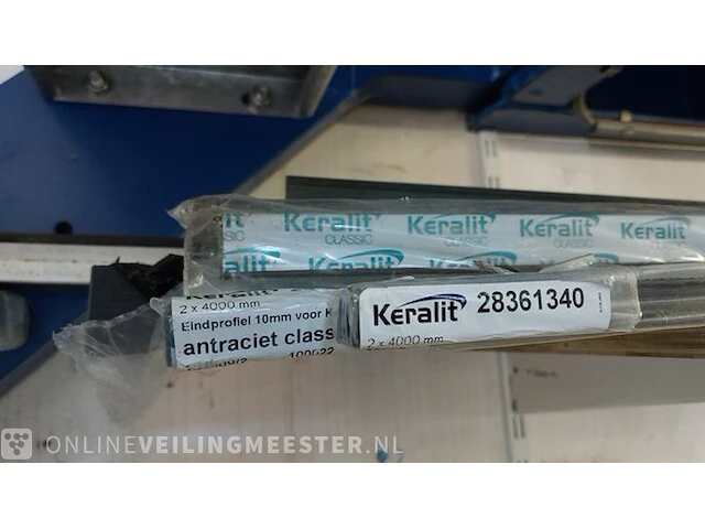 Partij aluminium, keralit en kunststof profielen - afbeelding 9 van  15