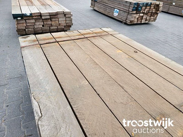Partij azobe planken 70 stuks 150x15x5cm - afbeelding 3 van  6