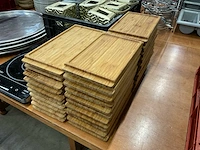 Partij bamboe serveerplanken, 32 stuks - afbeelding 3 van  3